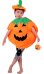 画像2: ハロウィン!! 子供用 かぼちゃポンチョ パンプキン 帽子 収納 バック 3点 セット (2)