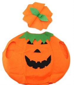画像3: ハロウィン!! 子供用 かぼちゃポンチョ パンプキン 帽子 収納 バック 3点 セット