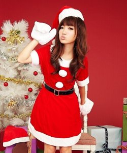 画像2: クリスマス サンタコスチューム　コスプレ サンタ 衣装　4点セット