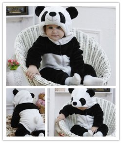 画像1: パンダ着ぐるみ　可愛い パンダ　 ぬいぐるみ　キッズ 着ぐるみ ベビー　パジャマ　ぬいぐるみ　コスチューム　ハロウィン 衣装
