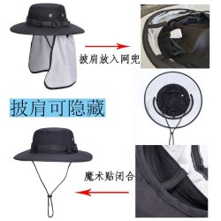 画像2: 帽子アドベンチャーハット折り畳み帽子ファッション帽子、UVカット帽子、色合わせの帽子 収納可能ストール